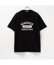 MAC HOUSE(men)(マックハウス（メンズ）)/T－GRAPHICS ティーグラフィックス カレッジ半袖Tシャツ 432330MH/ブラック