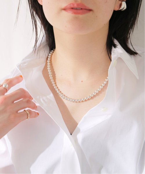 journal standard  L'essage (ジャーナルスタンダード　レサージュ)/【ERICKA NICOLAS BEGAY】NAVAJO PEARL 6mm 50：ネックレス/シルバー