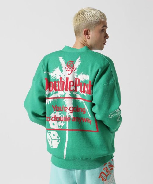 TAIN DOUBLE PUSH/タインダブルプッシュ/別注CARDIGAN DOUBLE TAIN