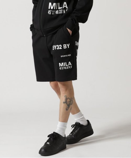 SY32 by SWEETYEARS /エスワイサーティトゥバイ スィートイヤーズ/STRADDLE PRINT SHORT PANTS by