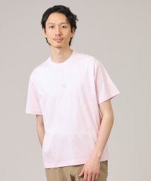 TAKEO KIKUCHI(タケオキクチ)/【刺繍ロゴT】スムース ワンポイント Tシャツ/ピンク（071）