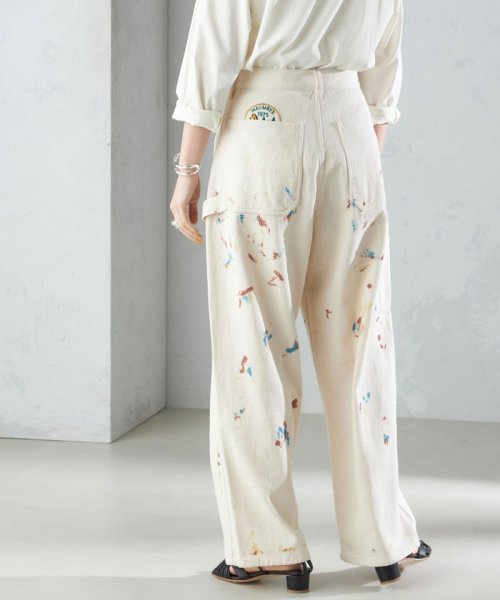 【SHIPS別注】WHITE FIELD:〈洗濯機可能〉ペインター パンツ WHITE FIELD L1236880756(9510円)