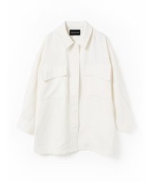 mizuiro ind(ミズイロインド)/mizuiro ind ワークワイドシャツジャケット/オフホワイト