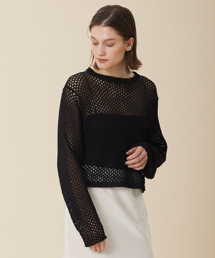 Y s ブラック アシンメトリーニット sacai カットアウトアシンメトリーニットベスト Knit Pullover