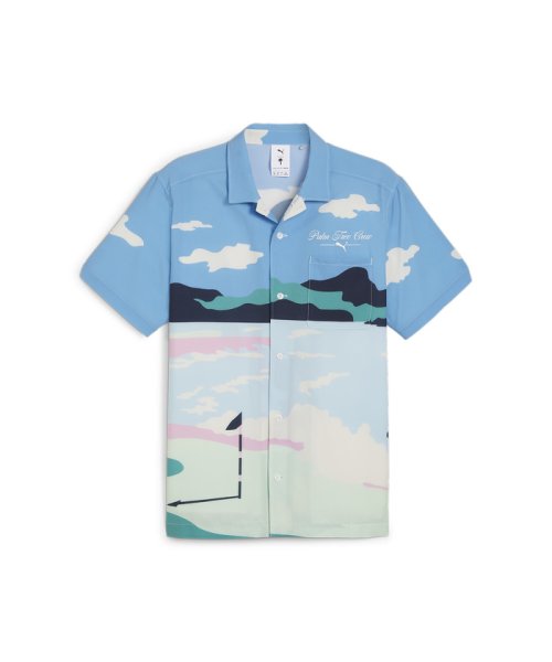 PUMA(プーマ)/メンズ ゴルフ PUMA x PTC カラープリント 半袖 シャツ/REGALBLUE
