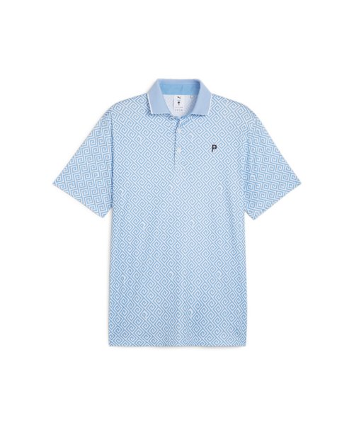 PUMA(PUMA)/メンズ ゴルフ PUMA x PTC リゾート 半袖 ポロシャツ/REGALBLUE-WHITEGLOW