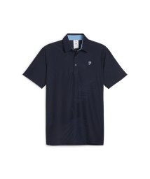 PUMA(プーマ)/メンズ ゴルフ PUMA x PTC ジャカード 半袖 ポロシャツ/DEEPNAVY