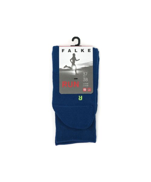 FALKE(ファルケ)/ファルケ 靴下 FALKE ラン ソックス クルーソックス リブソックス クルー丈 ミドル丈 23cm 24cm 春 夏 秋 冬 Run Socks 16605/ブルー