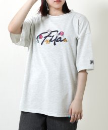 ZIP FIVE/花柄ロゴ半袖Tシャツ/505283744