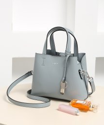 UNGRID bag(アングリッド　バッグ)/キーリングチャーム付　両アオリポケット　ミニハンドバッグ　ミニショルダーバッグ/LBLU