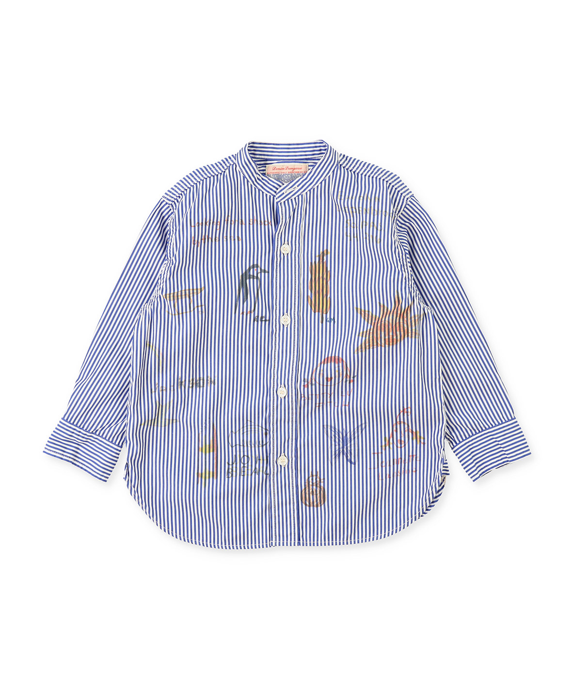 c*u様 最終出品☆オススメ！デニムダンガリー☆らくがきデニム デニムダンガリー DENIM DUNGAREE シーチングラクガキシャツ(505836452