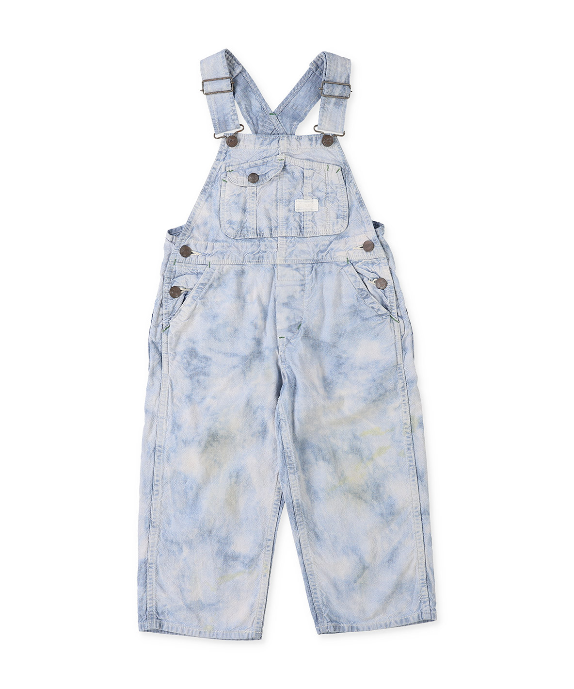 DENIMDUNGAREE デニムダンガリー DENIM DUNGAREE ピンチェックオーバーオール ブルー 130cm DENIMDUNGAREE デニムダンガリー DENIM DUNGAREE ピンチェックオーバーオール ブルー 130cm
