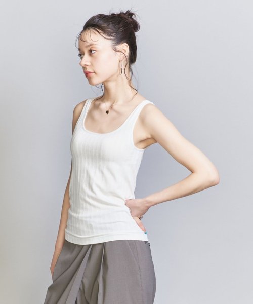 BEAUTY&YOUTH UNITED ARROWS(ビューティーアンドユース　ユナイテッドアローズ)/＜Wing×BEAUTY&YOUTH＞ブラ タンクトップ/WHITE