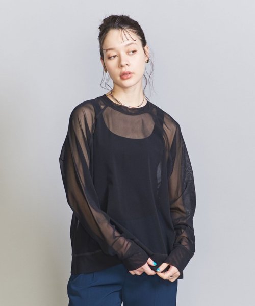 BEAUTY&YOUTH UNITED ARROWS(ビューティーアンドユース　ユナイテッドアローズ)/＜Wing×BEAUTY&YOUTH＞ブラ タンクトップ/BLACK