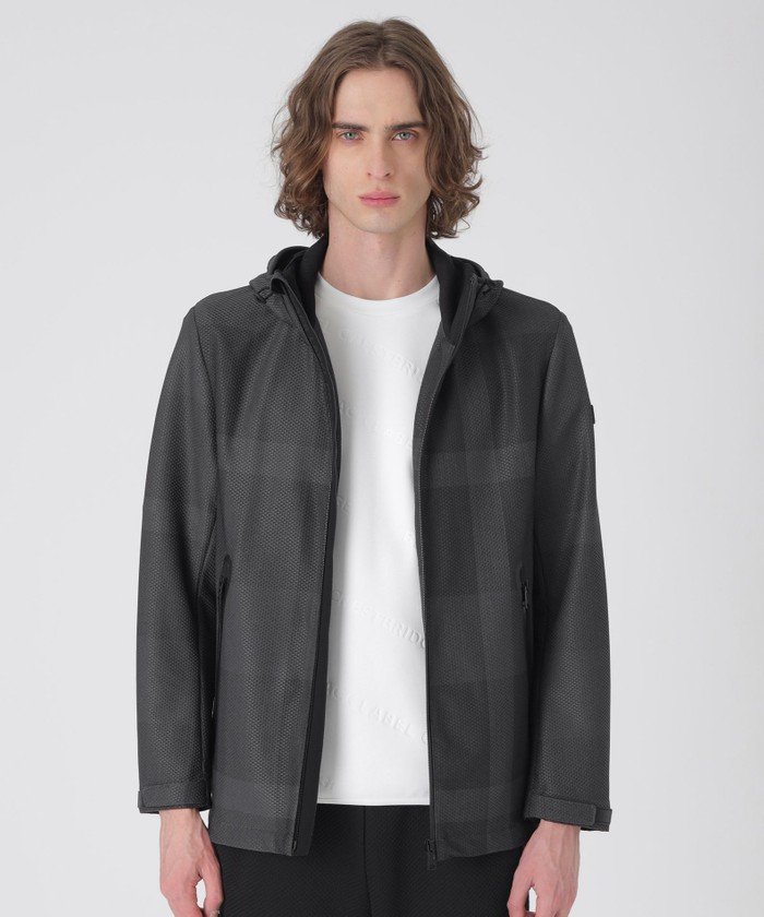 BLACK lab.】トーナルクレストブリッジチェックブリーズメッシュ  