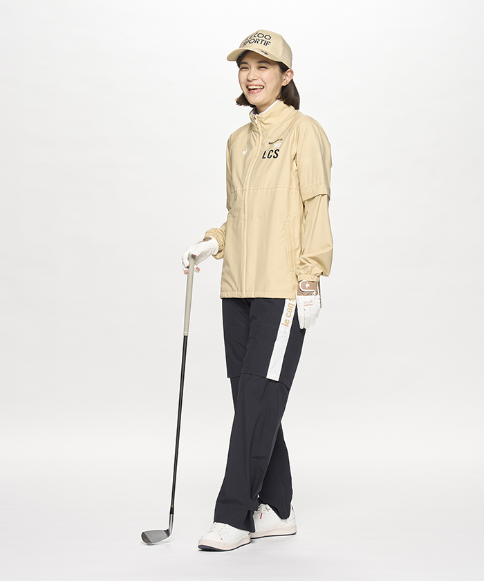lecoqsportifgolf 【ストレッチフォーサー】レインウェア ベージュ LL lecoqsportifgolf 【ストレッチフォーサー】レインウェア ベージュ LL