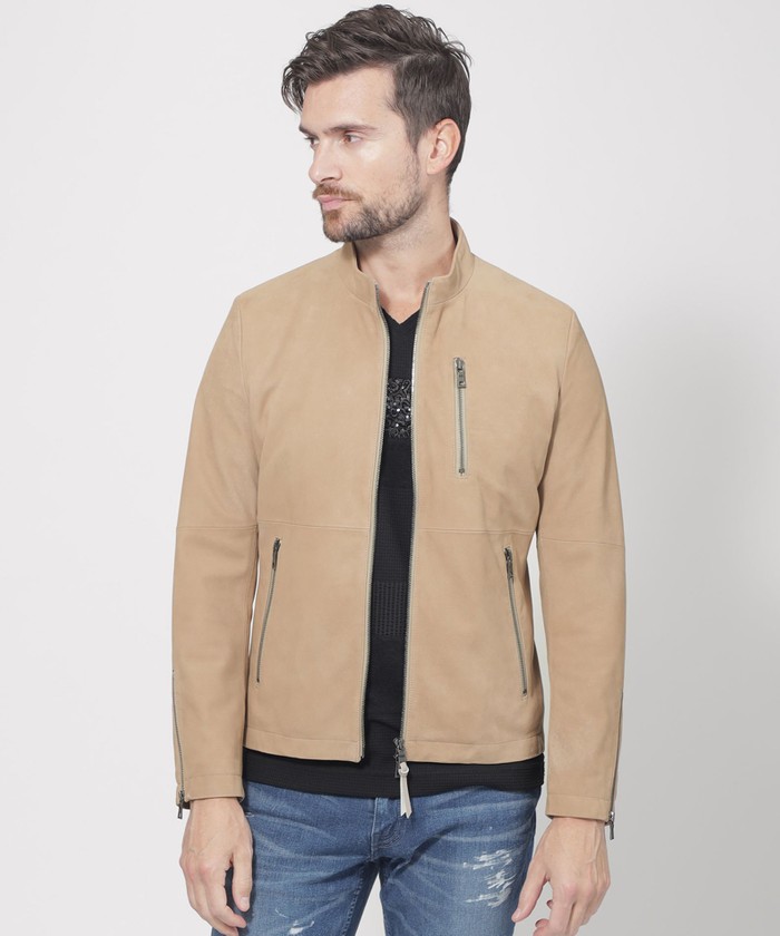EPOCA UOMO カーフヌバックレザージャケット プリマコレクション