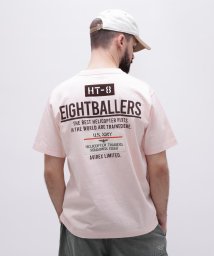 AVIREX(AVIREX)/EIGHT BALLERS STENCIL PATCH T－SHIRT / エイトボーラーズ ステンシル パッチ Tシャツ / AVIREX/ライトピンク3