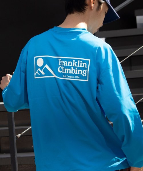 GLOSTER(GLOSTER)/【限定展開】【Franklin Climbing/フランクリンクライミング】グラフィックロンTee/ブルー