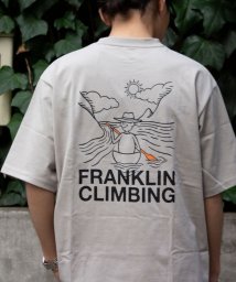 GLOSTER(GLOSTER)/【限定展開】【Franklin Climbing/フランクリンクライミング】 バックプリント カヌーグラフィックTシャツ/グレイッシュベージュ