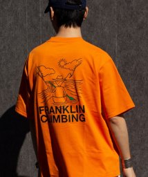 GLOSTER(GLOSTER)/【限定展開】【Franklin Climbing/フランクリンクライミング】 バックプリント カヌーグラフィックTシャツ/オレンジ