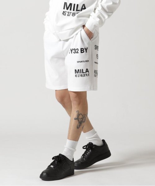 SY32 by SWEETYEARS /エスワイサーティトゥバイ スィートイヤーズ/STRADDLE PRINT SHORT PANTS by