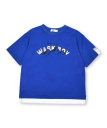 WASK/【抗菌防臭】裾レイヤード風マウンテンロゴ天竺Tシャツ(100~160cm)/505940247