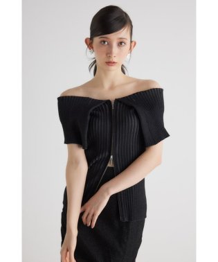 rienda/BIGカラーオフショル Knit TOP/505940313