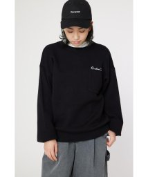 RODEO CROWNS WIDE BOWL(ロデオクラウンズワイドボウル)/CROWN OG パッチニットトップス/BLK