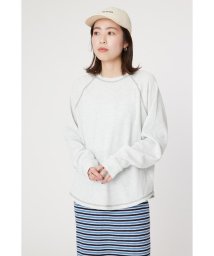 RODEO CROWNS WIDE BOWL(ロデオクラウンズワイドボウル)/ワッフルラグランルーズトップス/L/T.GRY1