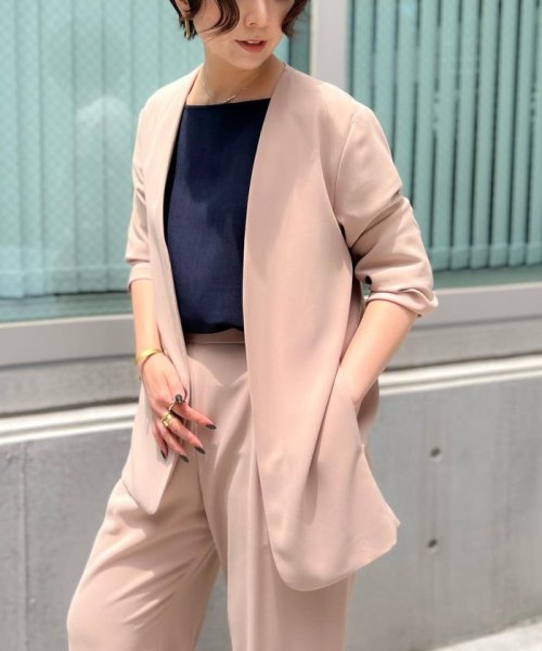 ノーカラージャケット 