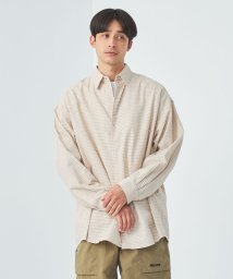 green label relaxing(グリーンレーベルリラクシング)/【WEB限定】＜GLR or＞プレイド チェック柄 リラックス 長袖 シャツ/BEIGE