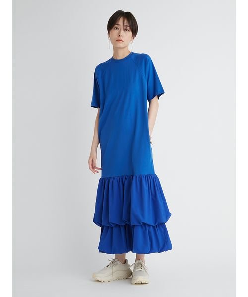 emmi atelier(emmi　atelier)/【emmi atelier】ドッキングTEEタフタワンピース/BLU