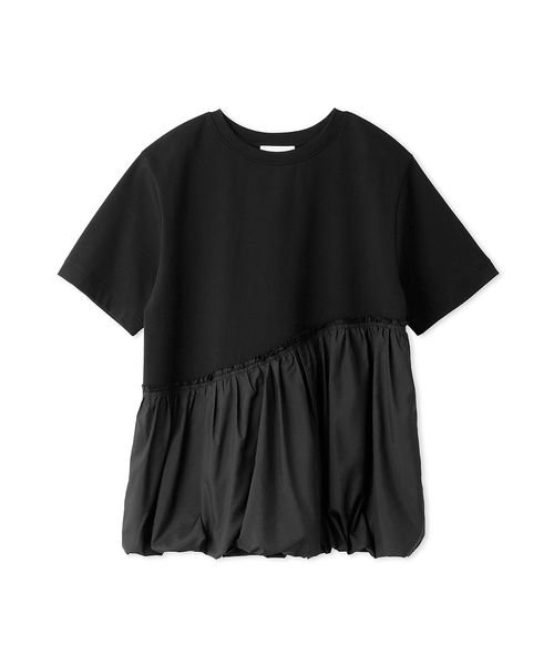 emmi atelier(emmi　atelier)/【emmi atelier】カットコンビバルーンＴシャツ/BLK