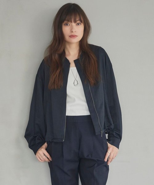 【接触冷感・UVカット・撥水・洗える】 ナイロンタスランツイル ブルゾン 