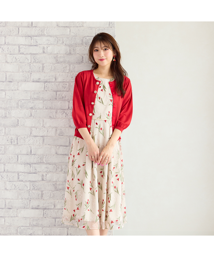 チューリップ刺繍ワンピース(505942145)｜阪急百貨店公式通販
