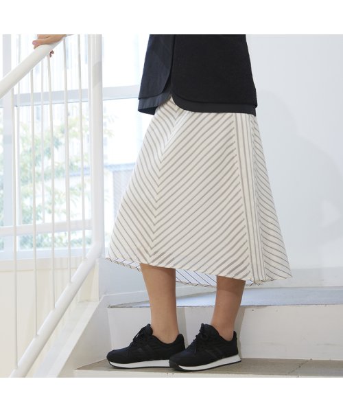 シアーストライプスカート 