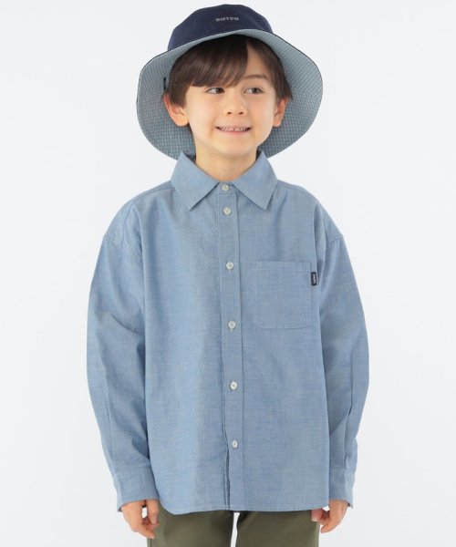 SHIPS KIDS(シップスキッズ)/SHIPS KIDS:100～130cm / ボタンダウン リラックス 長袖 シャツ/コバルトブルー