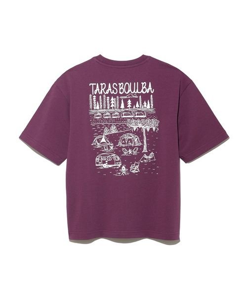 TARAS BOULBA(タラスブルバ)/レディース ヘビーコットンプリントTシャツ（サイトマップ）/パープル