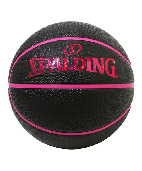 SPALDING(スポルディング)/ホログラム ブラック X ピンク　5号/BLK