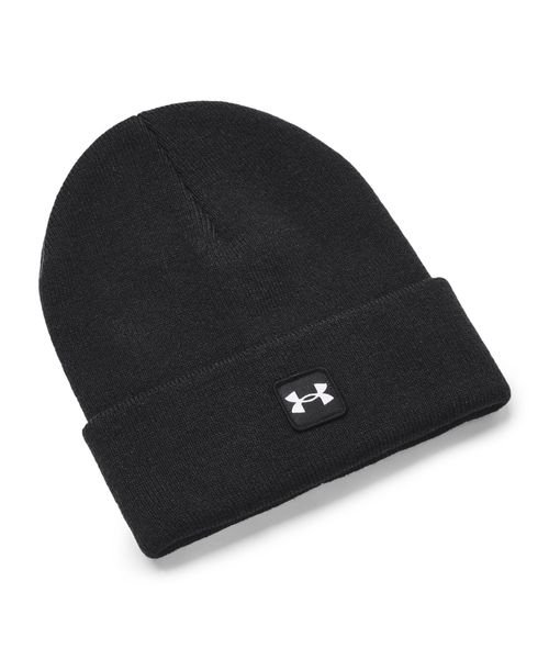 UNDER ARMOUR(アンダーアーマー)/UA HALFTIME CUFF BEANIE/BLACK//WHITE