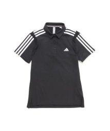 Adidas(アディダス)/ＨＥＡＴ．ＲＤＹスリーストライプス　半袖ストレッチシャツ/ブラック