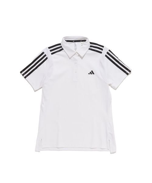 Adidas(アディダス)/ＨＥＡＴ．ＲＤＹスリーストライプス　半袖ストレッチシャツ/ホワイト