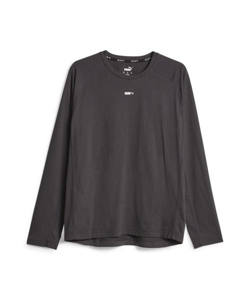 PUMA(PUMA)/RUN GRAPHIC LS Tシャツ/フラットダークグレー