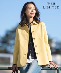 J.PRESS LADIES(J．プレス　レディス)/【WEB限定カラーあり・撥水】80/2 T/C ツイル ステンカラー ショートコート/イエロー系