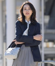 J.PRESS LADIES（LARGE SIZE）/【WEB限定カラーあり・撥水】80/2 T/C ツイル ステンカラー ショートコート/505841721