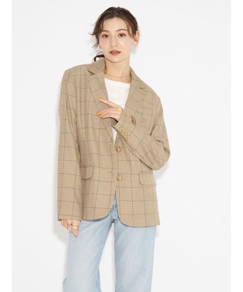 Levi's(リーバイス)/ブレザージャケット ベージュ GOLDIE PLAID OTTER/NEUTRALS