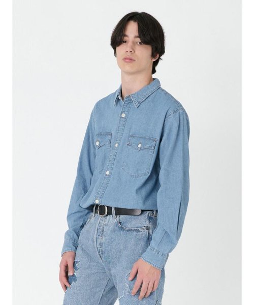 Levi's(リーバイス)/リラックスフィット ウエスタンシャツ ライトインディゴ KIBLER INDIGO/BLUES