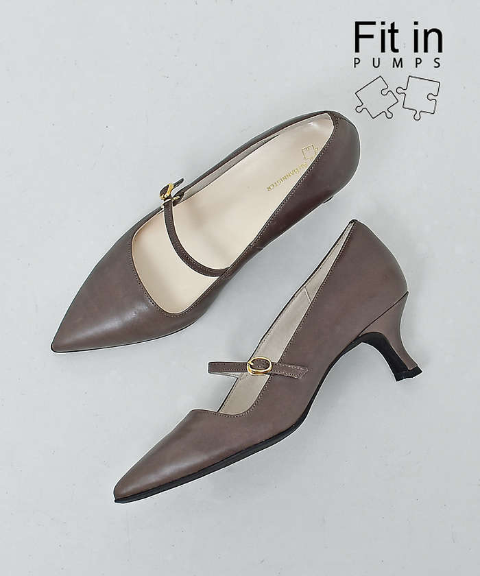 AuBANNISTER 【Fit in PUMPS】メリージェーンパンプス グレージュ 40 AuBANNISTER 【Fit in PUMPS】メリージェーンパンプス グレージュ 40