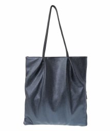 MK MICHEL KLEIN BAG(エムケーミッシェルクランバッグ)/タックデザインフラットバッグ/ネイビー